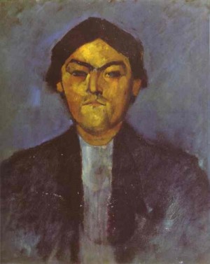 Oil modigliani, amedeo Painting - Portrait of Pedro. 1909 by Modigliani, Amedeo