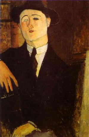 Oil modigliani, amedeo Painting - Portrait of the Art Dealer Paul Guillaume. 1916 by Modigliani, Amedeo