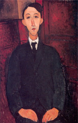Oil modigliani, amedeo Painting - Portrait of the Painter Manuel Humbert   1916 by Modigliani, Amedeo