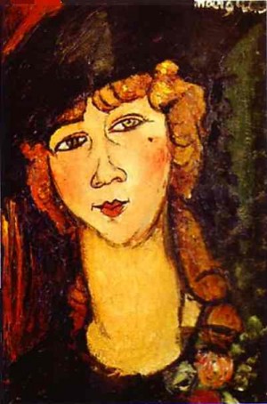 Oil modigliani, amedeo Painting - Renée the Blonde. 1916 by Modigliani, Amedeo
