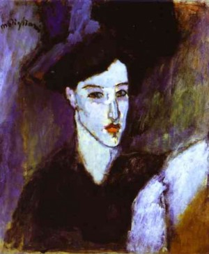 Oil modigliani, amedeo Painting - The Jewess. c. 1908 by Modigliani, Amedeo