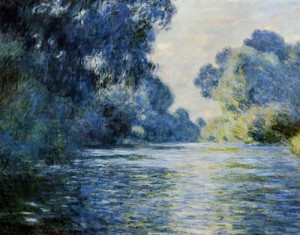 Oil giverny Painting - Arm of the Seine at Giverny 1897 by Monet,Claud