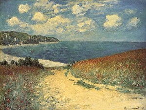  Photograph - Chemin Dans Les Bles a Pourville 1882 by Monet,Claud
