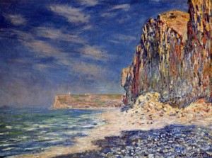 Oil monet,claud Painting - Cliff near Fecamp 1881 by Monet,Claud