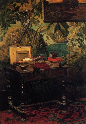 Oil corner Painting - Corner of a Studio 1861 by Monet,Claud