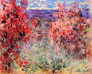 Oil flowering Painting - Flowering Trees near the Coast 1920-1926 by Monet,Claud
