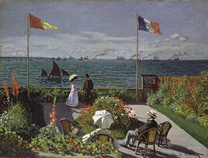 Oil garden Painting - Garden at Sainte Adresse 1867 by Monet,Claud