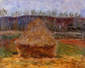 Oil giverny Painting - Grainstacks at Giverny 1889 by Monet,Claud