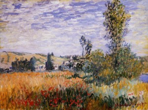 Oil landscape Painting - Landscape at Vetheuil 1880 by Monet,Claud