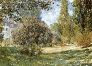 Oil landscape Painting - Landscape, Parc Monceau, Paris by Monet,Claud