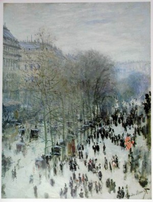 Oil monet Painting - monet blvd by Monet,Claud