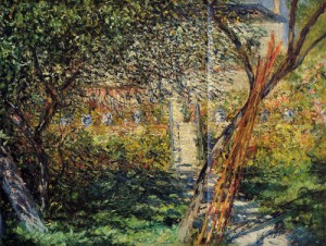 Oil garden Painting - Monets Garden at Vetheuil1 1881 by Monet,Claud