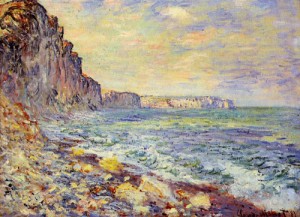 Oil sea Painting - Morning by the Sea 1881 by Monet,Claud