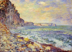 Oil sea Painting - Morning by the Sea 1881 by Monet,Claud