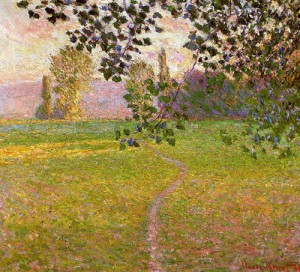 Oil landscape Painting - Morning Landscape Giverny 1888 by Monet,Claud