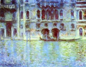 Oil monet,claud Painting - Palazzo da Mula. Venice. 1908. by Monet,Claud