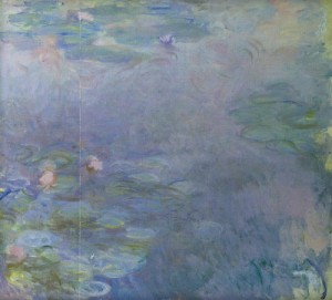 Oil water Painting - Pale Water-Lilies (detail) 1917-1920 by Monet,Claud