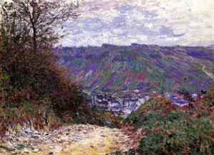 Oil giverny Painting - Path a Giverny 1885 by Monet,Claud