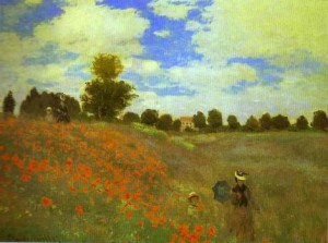 Oil monet,claud Painting - Red Poppies at Argenteuil. 1873 by Monet,Claud