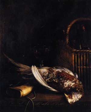 Oil life Painting - Still Life with Pheasant 1861 by Monet,Claud