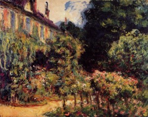 Oil giverny Painting - The Artists House at Giverny 1913 by Monet,Claud