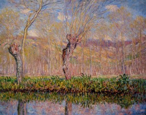 Oil spring Painting - The Banks of the River Epte in Spring 1885 by Monet,Claud