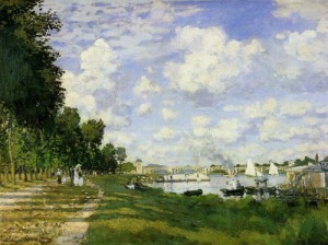Oil monet,claud Painting - The Basin at Argenteuil 1872 by Monet,Claud