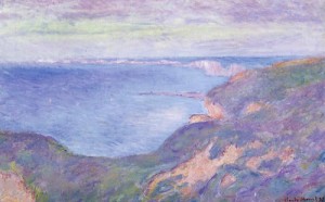Oil monet,claud Painting - The Cliff near Dieppe 1897 by Monet,Claud