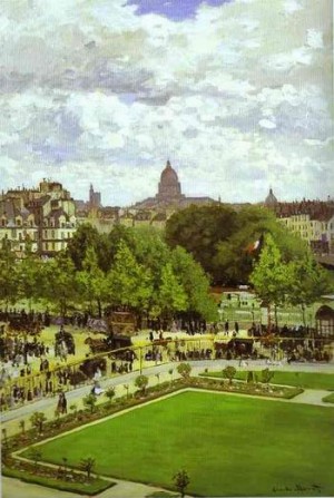 Oil garden Painting - The Garden of the Infanta. 1867 by Monet,Claud