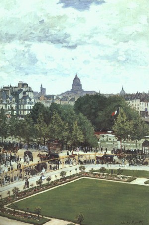 Oil garden Painting - The Garden of the Princess, Musée du Louvre, 1867 by Monet,Claud