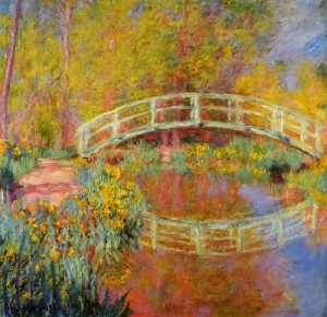 Oil giverny Painting - The Japanese Bridge at Giverny 1896-1898 by Monet,Claud