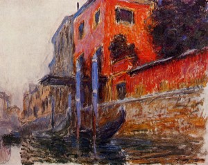 Oil red Painting - The Red House 1908 by Monet,Claud