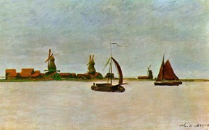 Oil monet,claud Painting - The Voorzaan 1871 by Monet,Claud