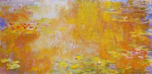 Oil water Painting - The Water-Lily Pond3 1917-1919 by Monet,Claud