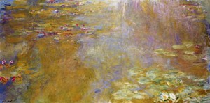 Oil lily Painting - The Water Lily Pond6 1917-1919 by Monet,Claud