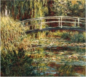 Oil waterlily Painting - The Waterlily Pond, Pink Harmony, 1900 by Monet,Claud