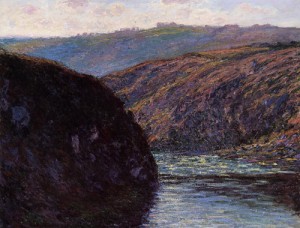 Oil monet,claud Painting - Valley of the Creuse Afternoon Sunlight 1889 by Monet,Claud