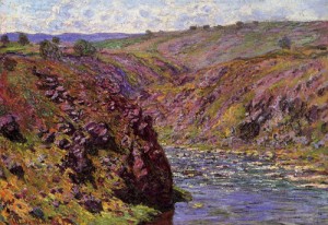  Photograph - Valley of the Creuse Sunlight Effect 1889 by Monet,Claud