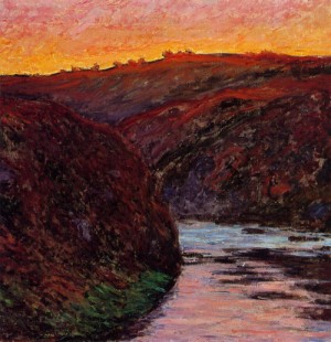 Oil monet,claud Painting - Valley of the Creuse Sunset2 1889 by Monet,Claud