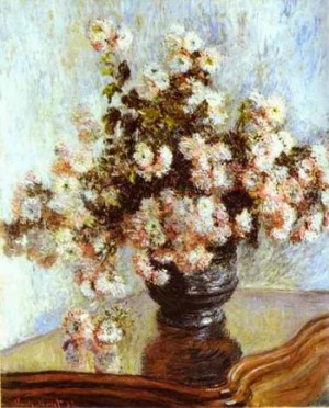 Oil monet,claud Painting - Vase with Flowers. 1880 by Monet,Claud