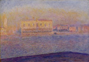  Photograph - Venice The Doges Palace Seen from San Giorgio Maggiore 1908 by Monet,Claud