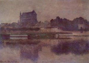  Photograph - Vernon Church in Grey Weather 1894 by Monet,Claud