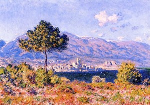 Oil Painting - View of Antibes from the Pleteau 1888 by Monet,Claud