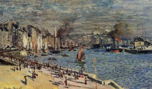  Photograph - View of the Old Outer Harbor at Le Havre 1874 by Monet,Claud