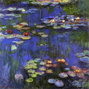 Oil water Painting - Water-Lilies. 1914 by Monet,Claud