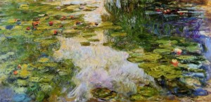 Oil monet,claud Painting - Water Lilies by Monet,Claud