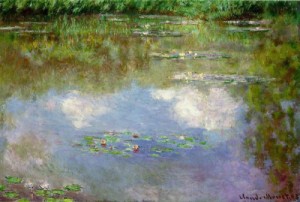 Oil water Painting - Water Lilies (The Clouds)  1903 by Monet,Claud