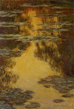 Oil monet,claud Painting - Water Lilies13 1907 by Monet,Claud