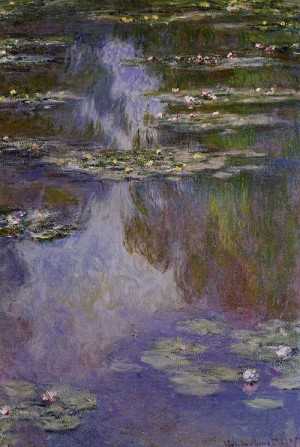 Oil water Painting - Water Lilies2 1907 by Monet,Claud