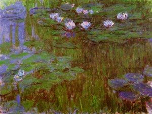 Oil water Painting - Water Lilies2 1914-1917 by Monet,Claud
